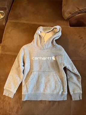 Carhartt Kids Light Gray Pullover Hoodie